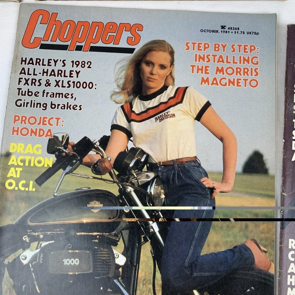Lot‎ Of 4 Choppers Magazines 1981 June, July, October, November